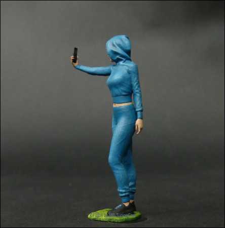 1:18 Selfie Girl - Handgemacht - 3D - Unikate -